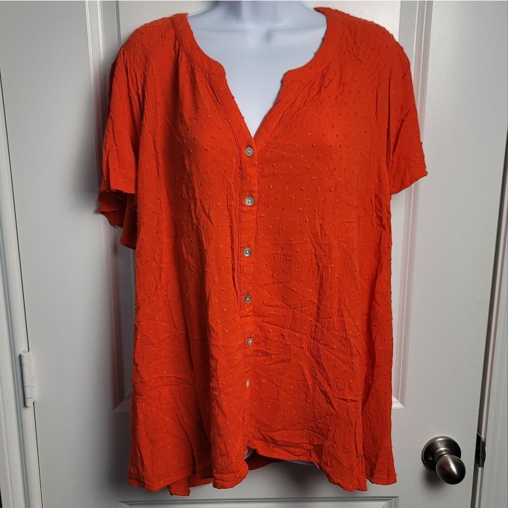 ROSE + OLIVE Textured Blouse